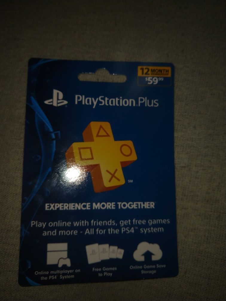 12 months PlayStation plus