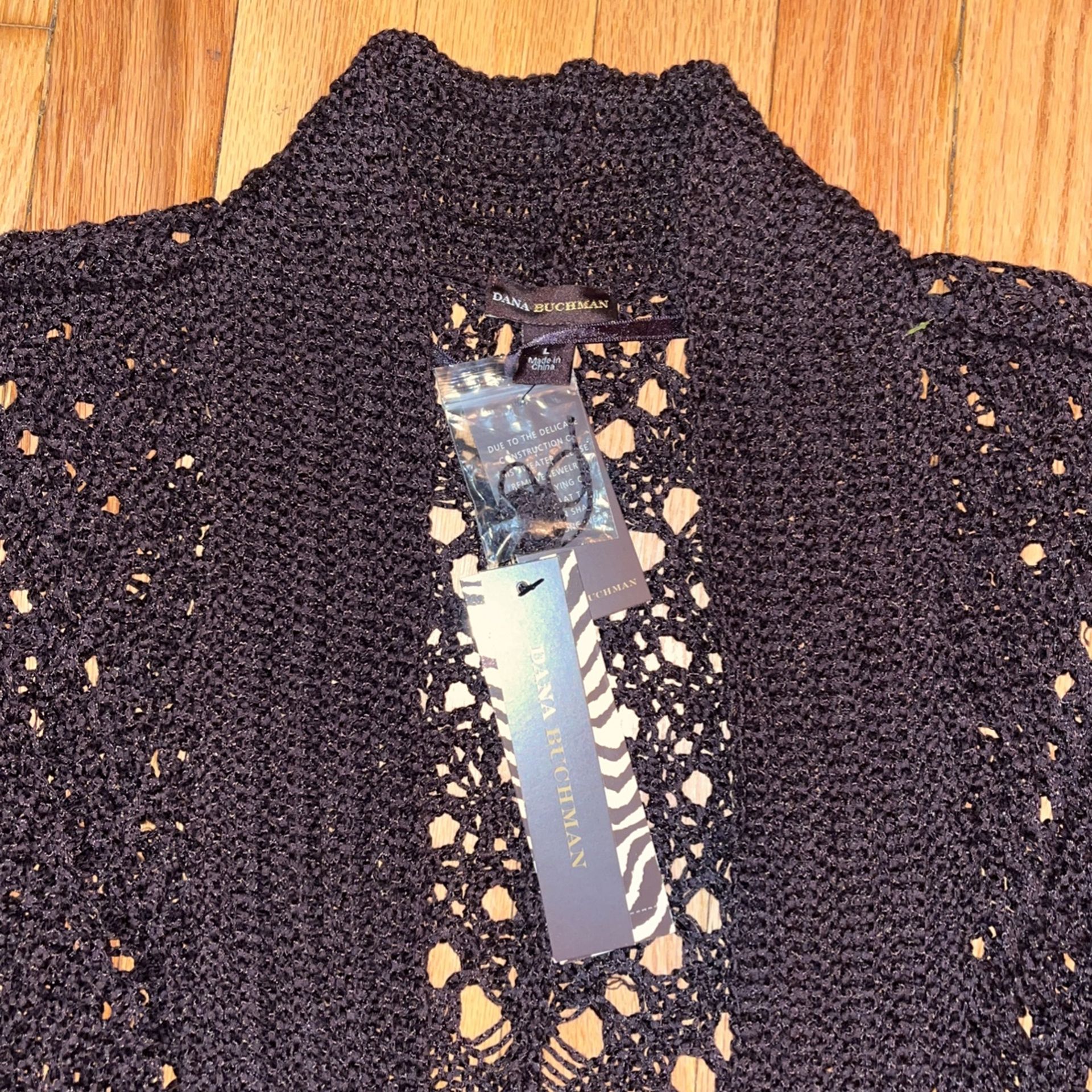 Dana Buchman Chocolate Color Shawl Sweater