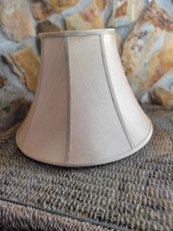Tan Silken Lamp Shade