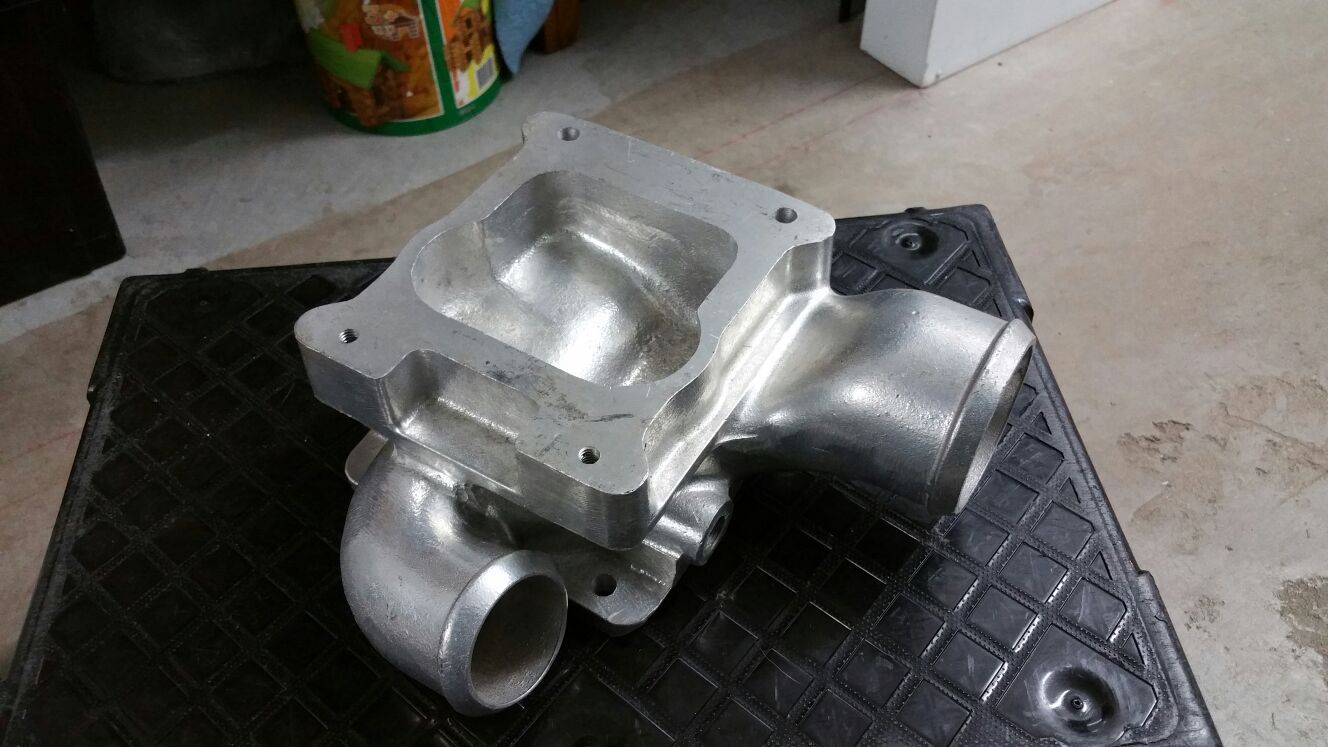 Draw through turbo manifold