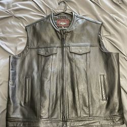Freedom rider, leather vest