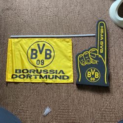 Borussia Dortmund  Flag And Foam Finger