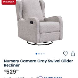 Camora Swivel Glider Recliner – Brand New