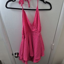 Pink Romper Dress For Women Size 2x BRAND NEW 