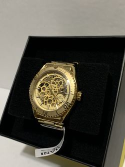 Invicta Objet D Art Automatic Men’s Watch Gold Tone Skeleton Dial 43mm