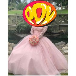 blush pink quinceañera dress