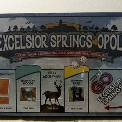 Excelsior Springs Opoly Collectible Monopoly Board Game (New Factory Sealed)