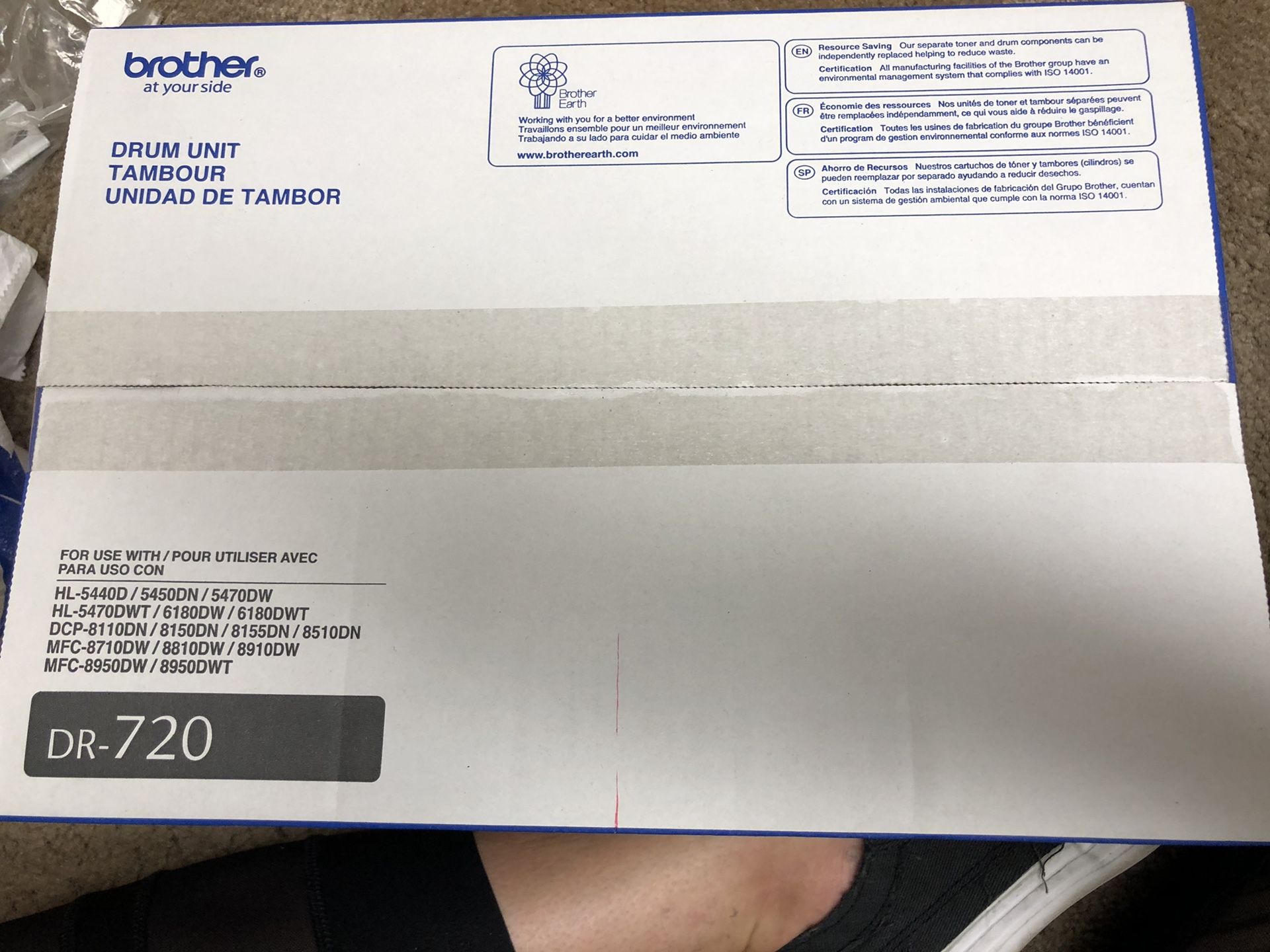 Brother Printer Black Toner DR-720