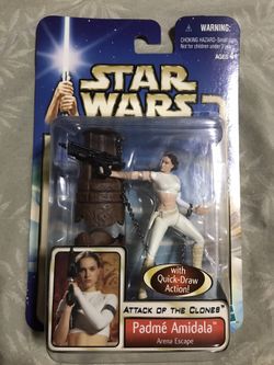 Star Wars Attack of the Clones Padme Amidala Arena Escape Action Figure