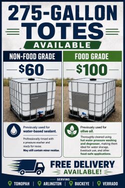 Water Totes - 275gal