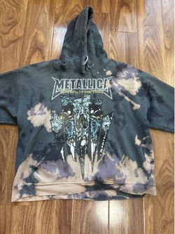 Metallica Skull Graphic Hoodie 2XL – Tie Dye Wash – Excellent Condition