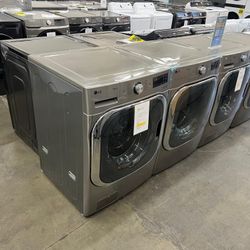 CLEARANCE! 🔥 50% OFF LG 5.2 cu.ft. Front Load Washer & 9.0 cu.ft. Mega Capacity Electric Dryer