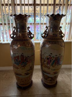 Large Oriental Floor Vases