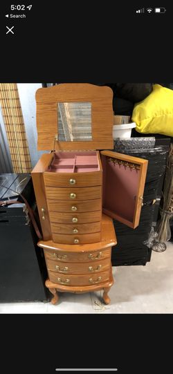 Oak jewelry box Tall 