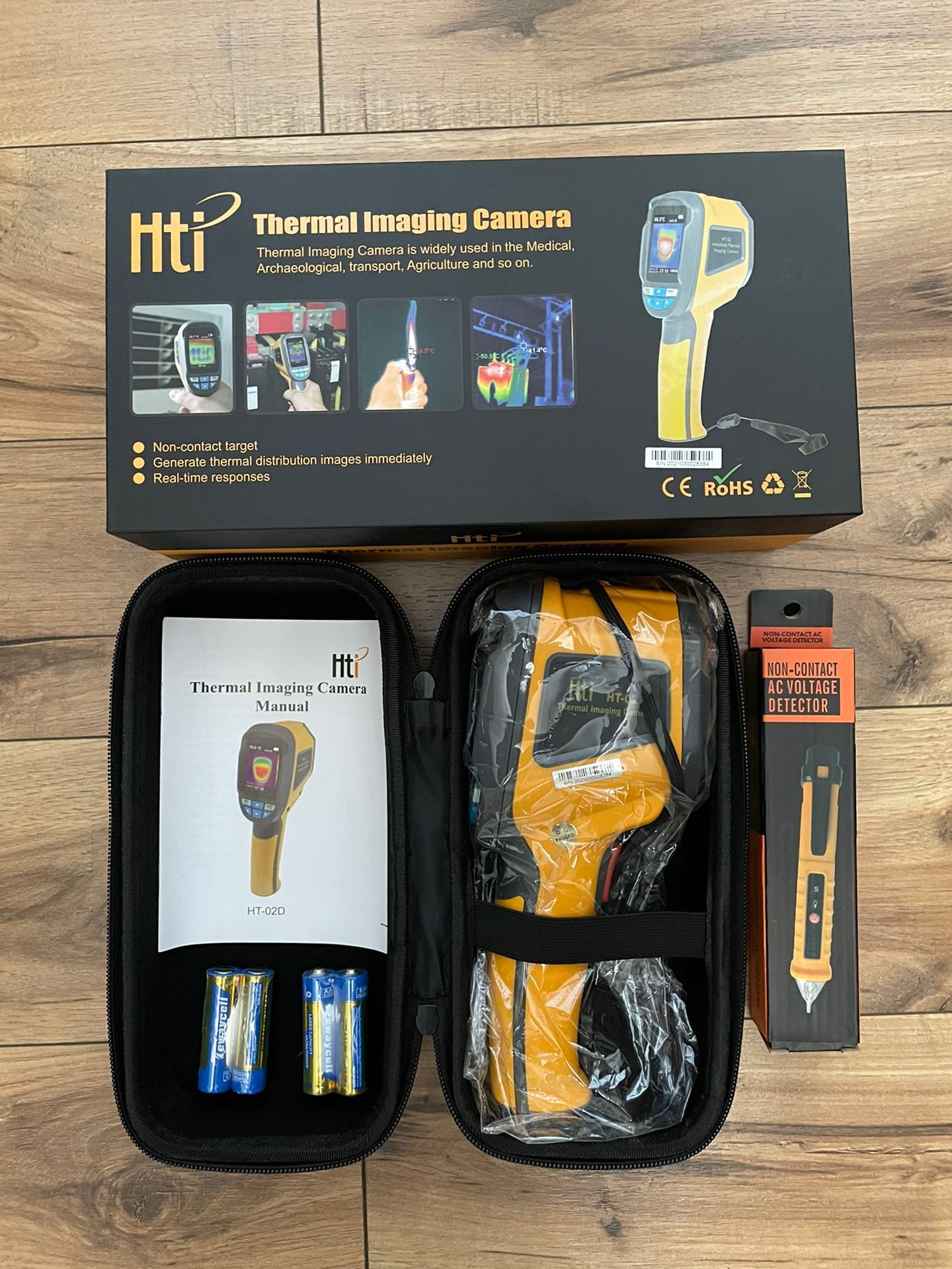 Digital infrared thermal imaging camera Hti HT - 02D( Free voltage tester)