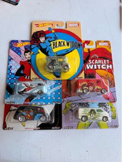 Hot wheels Women of marvel set