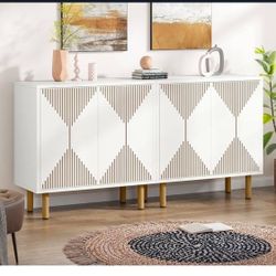 Tv Stand Side Tables Cabinet Set Shelf Cute Boho