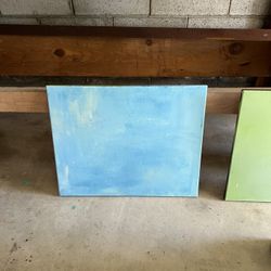 Calming Light Blue Painting 