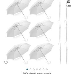 Umbrellas for wedding or birthdays 12 pack