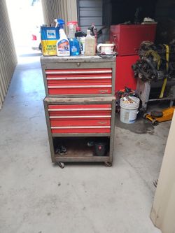 Vintage Craftsman Top Chest And Bottom Box