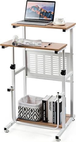 Stand Up Desk Height Adjustable Sit Stand Computer Workstation