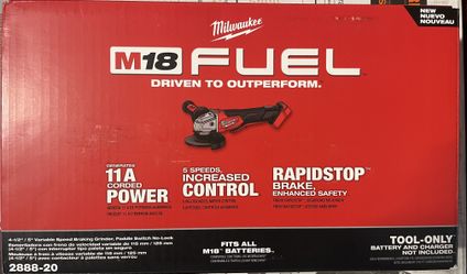 Milwaukee Fuel M18 Variable Speed Grinder 2888-20