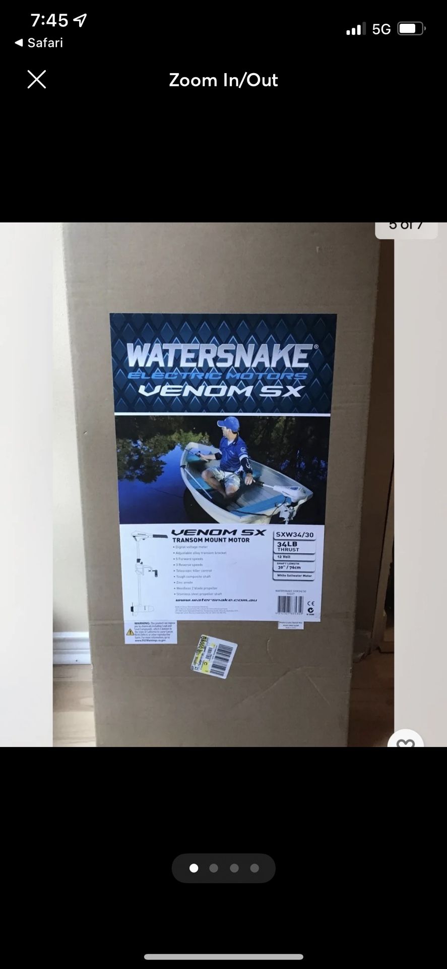 Venom Water snake Electric Trolling Motor 34#