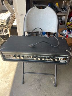 Acoustic 135 Dual channel amplifier head w/ Reverb & Tremolo! 1970s For Repair!