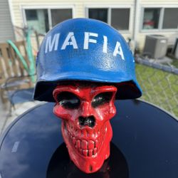 Bills Mafia Skull Statue