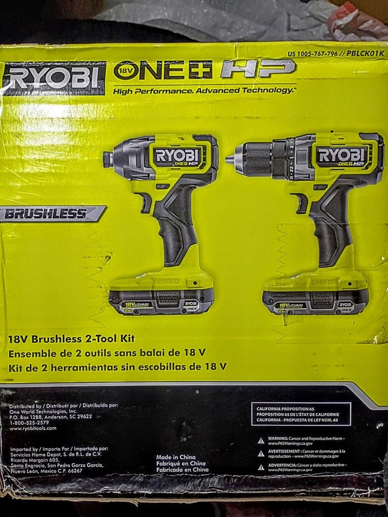 Ryobi Drill set Impact Driver And Drill