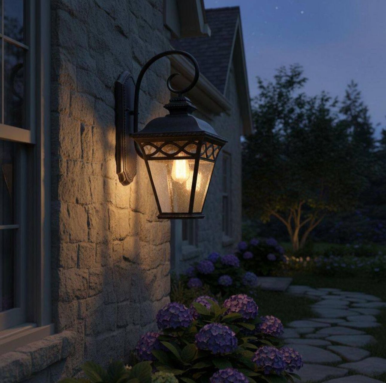 Cheri Large 1-Light Oil Rubbed Bronze Outdoor Wall Lantern Sconce