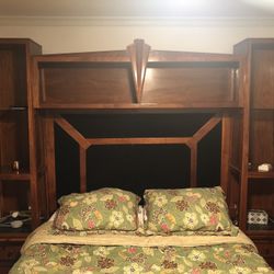Solid walnut headboard
