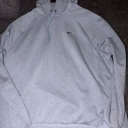 Grey Nike Hoodie Large 