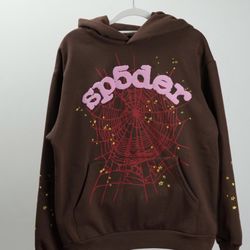Brown and pink Travis Scott Spider hoodie