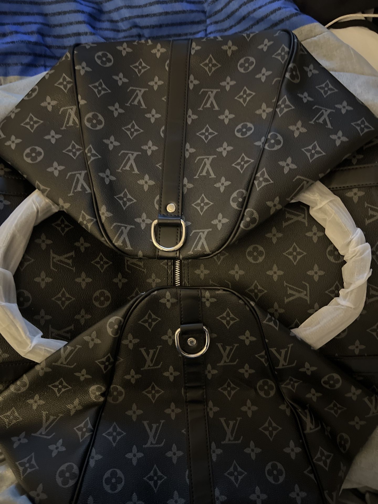 LV Keepall Bandoulière 50 Eclipse Monogram
