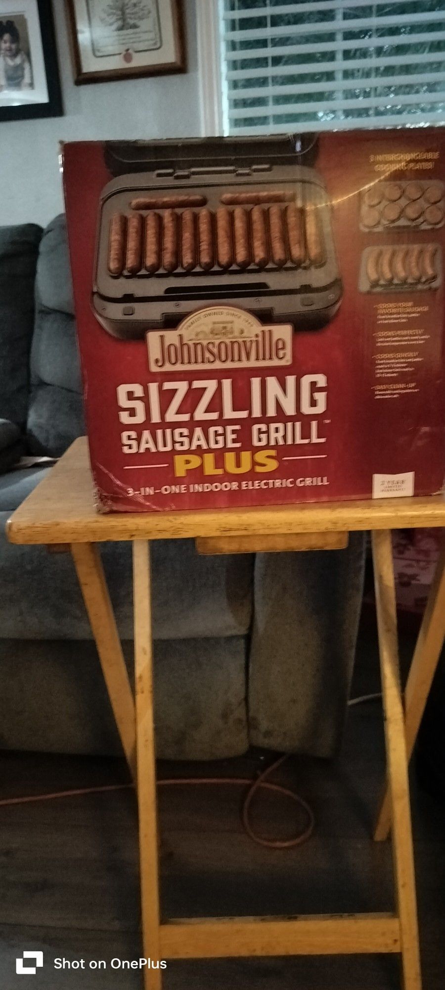 Johnsonville Sizzling Sausage Grill Plus 3 In One Indoor Electric Grill