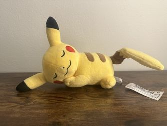 Pokémon Center Pikachu Plush – Suyasuya Sleeping Pose (Official)