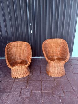 Vintage wicker/rattan chairs