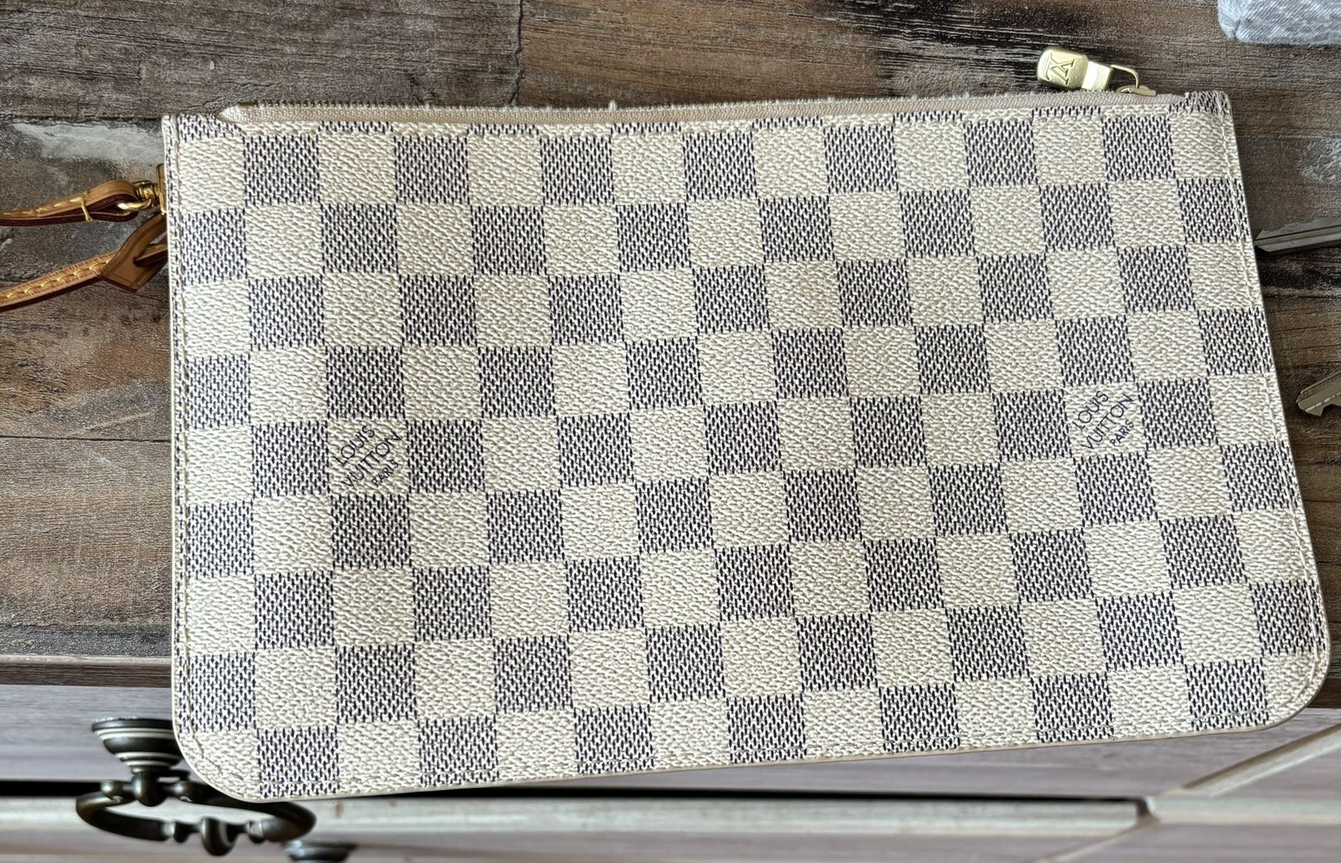 Louis Vuitton Damier Azur Pochette Wristlet