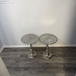 Pair of Silver Endtables