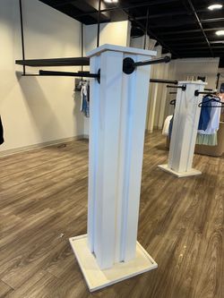 9 custom made clothing towers!