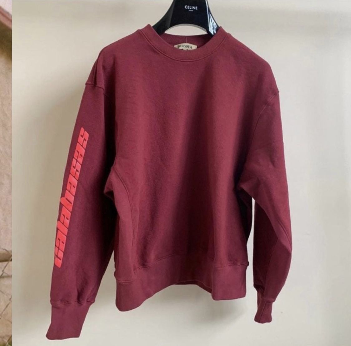 yeezy calabasas red Sweatshirt long sleeve crewneck sweater adidas by kanye west