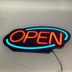 STD LED Oval Open Sign