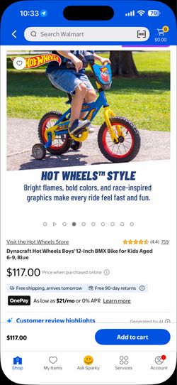 Hot wheels Bike