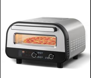 Upgraded indoor Pizza Oven 12 Inch Electric Countertop Pizza Oven with 6 Mode Heats up to 840°F Pizza Maker Pizza Cooker for Home Kitchen, Restaurants
