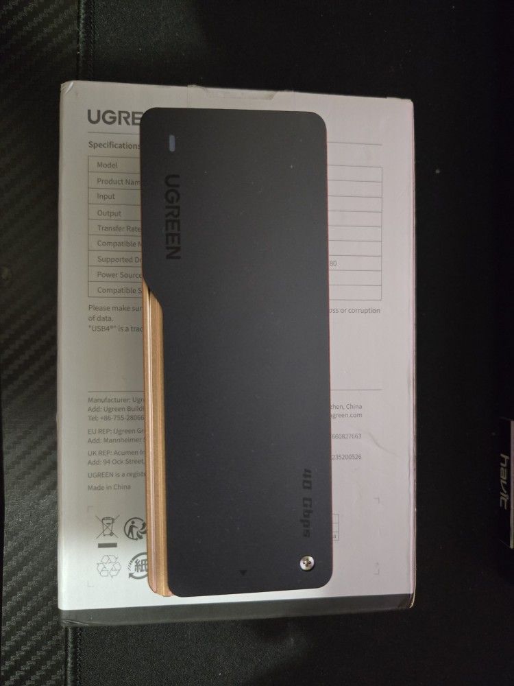 UGREEN USB4 M.2 NVMe SSD ENCLOSURE 40Gbps