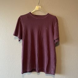 American Eagle,  Men’s Burgundy Washed Out Shortsleeve Crew Neck T Shirt, Size L