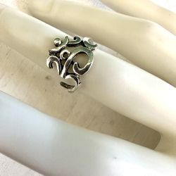 Silver Tone OM Ring 