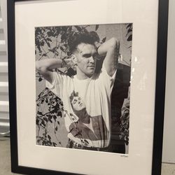 Morrissey Posing - Framed Photo Sonic Editions
