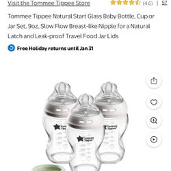Tommie Tippee Glass Bottles 
